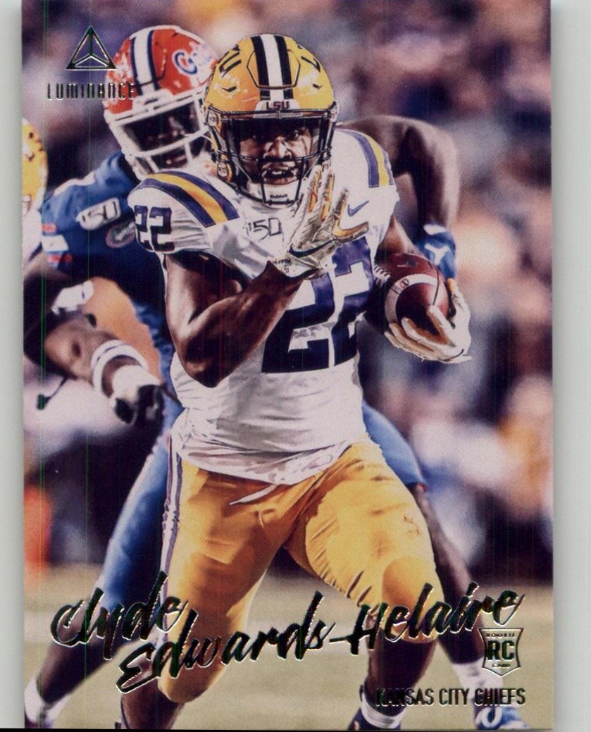 2020 Panini Luminance Clyde Edwards-Helaire Rookie #125 RC Kansas City Chiefs