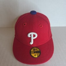 Rare Mini New Era MLB Philadelphia Phillies 59fifty Fitted Hat Size 4 1/4 Small