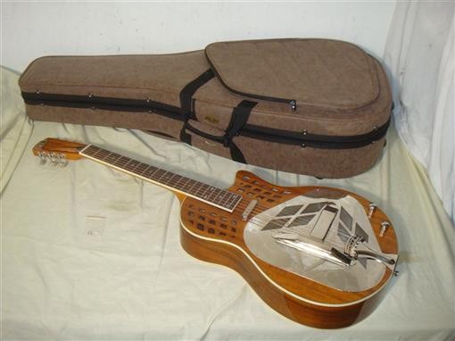 ROYALL KOA12SC TRICONE-T-BRIDGE W CUTAWAY RESONATOR GUITAR