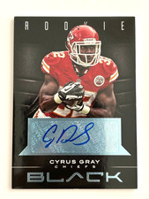2012 Panini Black Rookie Signatures Platinum #122 Cyrus Gray /49 Auto