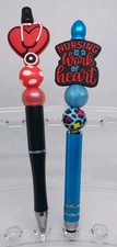 Custom Nursing Theme Beaded Pen Set, Black Ink, Free Refill - Read