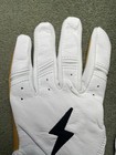 Bruce Bolt 2020 Premium Pro Short Cuff White Batting Gloves, Youth Medium — photo 10