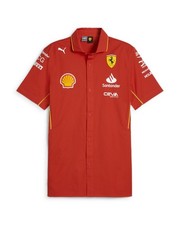  Ferrari Puma Camicia T-shirt UOMO Rosso Cotone F1 Team maniche corte 2024 