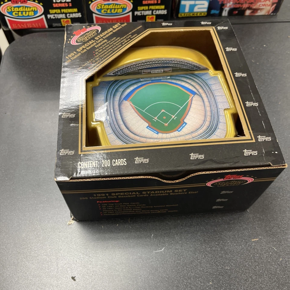 1991 Topps Special Staduim Set Topps Stadium Club tarjetas sin abrir con Skydome Foto 2 de 3