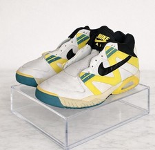 RARA 2007 Nike Air Tech Challenge Low Agassi Sonic Yellow 315956-102 Uomo TG 12