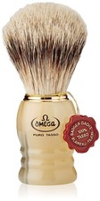 Omega 620 - 100 Silvertip Badger Shaving Brush