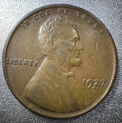 1927-D Lincoln Cent EF FS-501 RPM-001