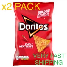 Doritos Chilli Heatwave Tortilla Chips 180g Pack - 2 Suitable for Vegetarians