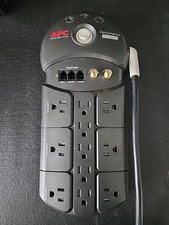 APC Performance Surge Arrest Protector 11 Outlets Phone Coax TV Cable 10 Ft Cord