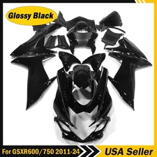Black ABS Injection Bodywork Fairing Kit For GSXR600/750 K11 2011-2024 2025 2026