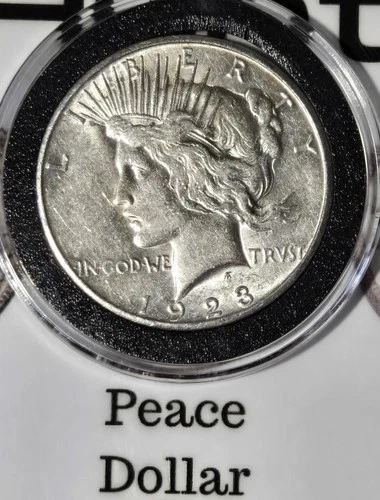 1923 S Silver 90% Brilliant Uncirculated Peace 🪙 Dollars