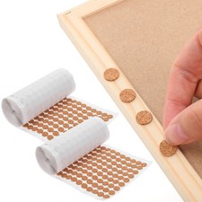 2000 Pcs Cork Adhesive Pads Cabinet Door Bumper Furniture Protector Stickers