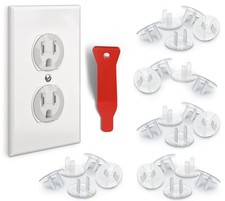 24 Pack Outlet Covers  Removal Tool Baby Proofing, Provide Shock Prevention...