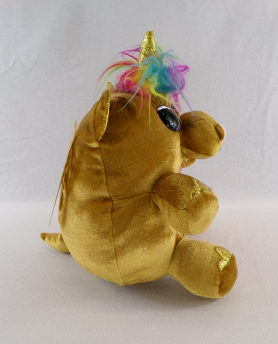 Zuru Rainbowcorn 10" Fairycorn Sorpresa Marrone Ippocorn Dorato Peluche Alato Giocattolo - Foto 9 di 10