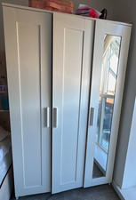 2 wardrobes for sale. £70 for both. Please check pic for dimensions.
