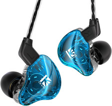 YINYOO KBEAR KS1 Earphones in Ear Monitor Headphones Super Bass Wired Earbuds, C