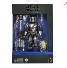 STAR WARS BLACK SERIES MANDALORIAN & GROGU Hasbro With Jetpack & Accessories NIB