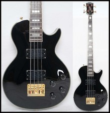 Grass Roots by ESP G-LB-52CC BLACK 2012 Les Paul Custom Bass Ship From Japan