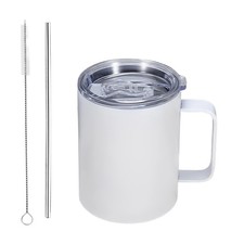 12OZ Sublimation Insulated Stainless Steel Coffee Mug with Lid Bulk 1 Pack,Do...