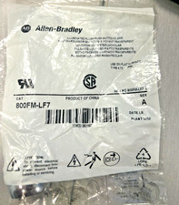 Allen Bradley Illuminated Flush Push Button Clear 800FM-LF7 LOT OF 5 Series A