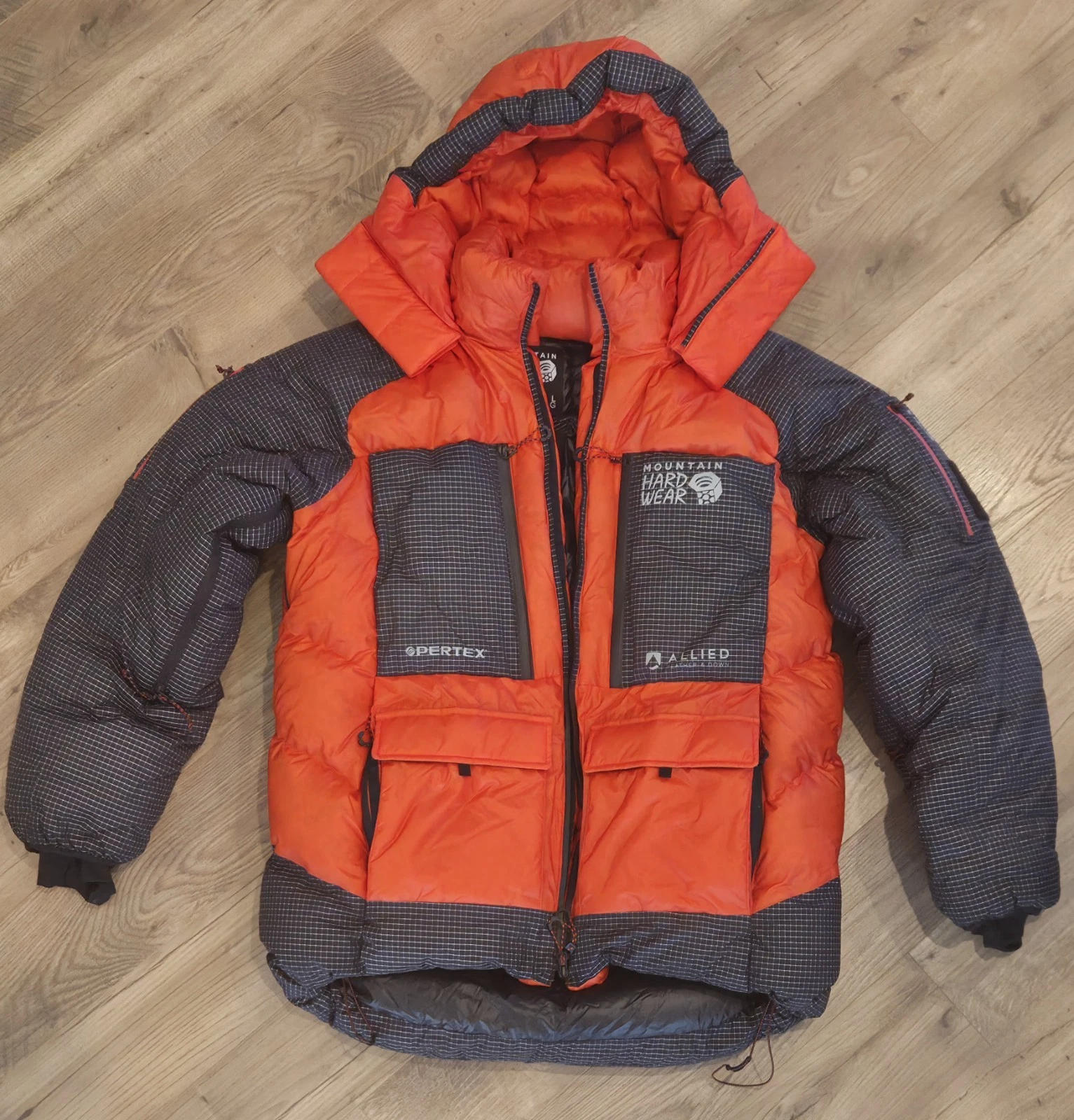 Mountain Hardwear Absolute Zero Down Parka - Men's State Orange, Large - product detail image 1