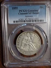 1855 with Arrows Seated Liberty Half Dollar - PCGS XF Detail