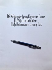 LEXUS 1990 * Original Sales Brochure * VGC * ...