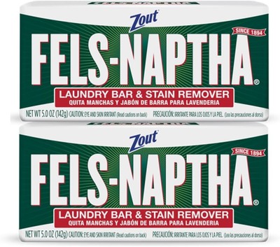 Fels Naptha Laundry Soap Bar - 5.0 oz - 2 pk 