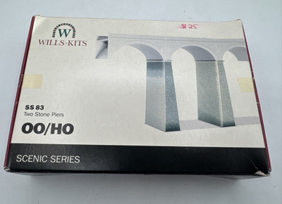 Wills Kits SS83 2 Stone Viaduct Piers Add On Pack for SS80 00/HO Plastic Kit T48
