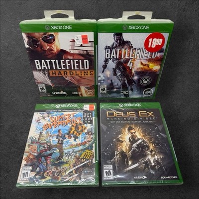 XBOX ONE Game Lot Battlefield 4, Hardline Deus Ex, Sunset Overdrive Sealed NEW
