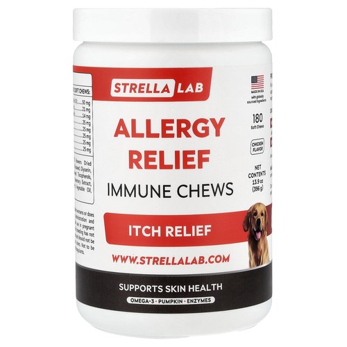 Allergy Relief, Immune Chews, For Dogs, Chicken, 180 Soft Chews, 13.9 oz (396 g)