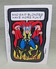 1975 THOR # 2 STICKER Vintage Topps Marvel Comic Book Super Heroes Card Hero