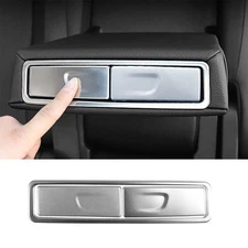 Rear Water Cup Panel Cover Trim 3PCS For Benz GLB W247 2020-2022 Silver Steel
