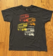 Fox Racing Boxed Fox Head Logo T Shirt Sz L London Women’s Double Decker Bus