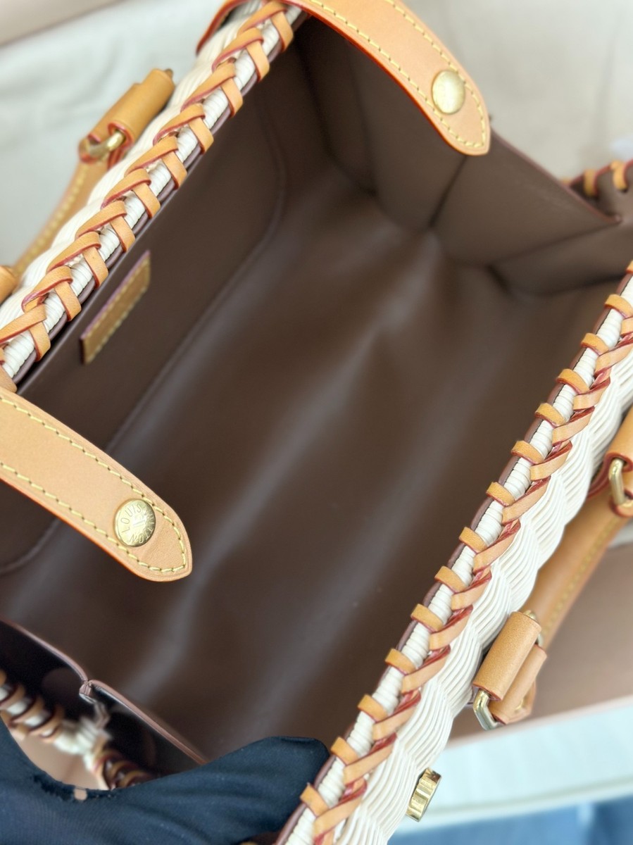 Louis Vuitton Keepall 25 Raffia Straw Top Handle Bag Shoulder Louis Vuitton Keepall 25 Raffia Straw Top Handle Bag Shoulder