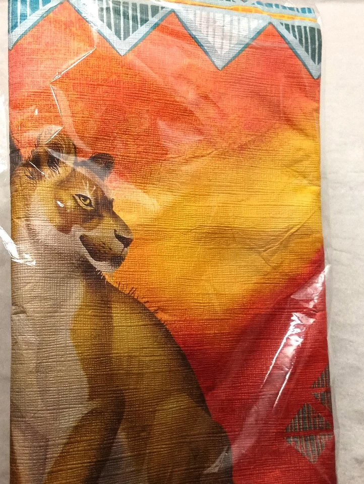 Disney The Lion King Birthday Party Paper Table Decorative Cover Simba 54 x 96 - Image 3 of 4
