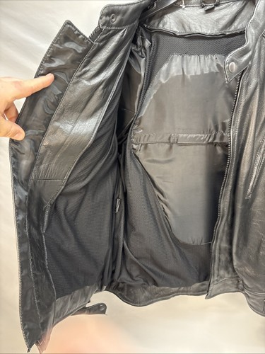 Millwaukee Men's Armored Race Style Leather Jacket (shell Only) Black - Foto 11 di 14