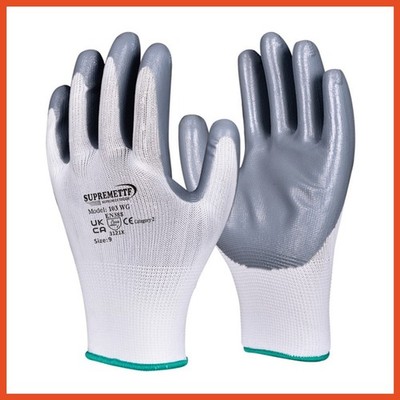 Safety Work Gloves Latex, Nitrile, PU, Coated Gardening builders Grip - 12 Pairs