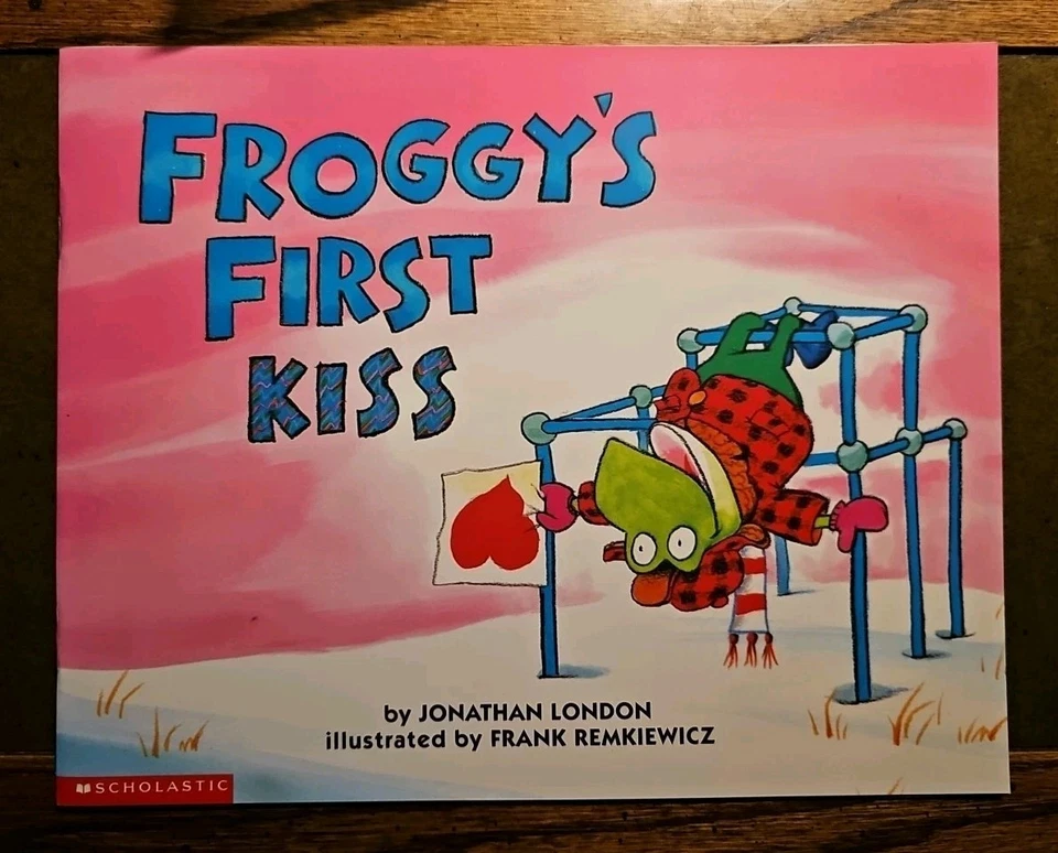 Froggy's First Kiss- Read Along- Book & CD [2010] Jonathan London -NEW - Image 2 of 3
