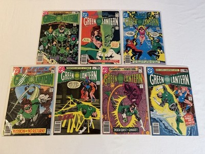 Green Lantern #123-129 DC Bronze Age Unbroken Comic Lot Run  7 Issues Sinestro