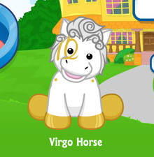 Webkinz Virgo Horse Virtual PET Adoption Code Only Messaged Webkinz Zodiac Horse