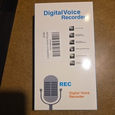 Enregistreur vocal numérique, 64 Go, écran LCD, à piles