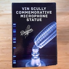 Vin Scully Commemorative Microphone Statue 2017 LA Dodgers SGA Giveaway 5/3/17