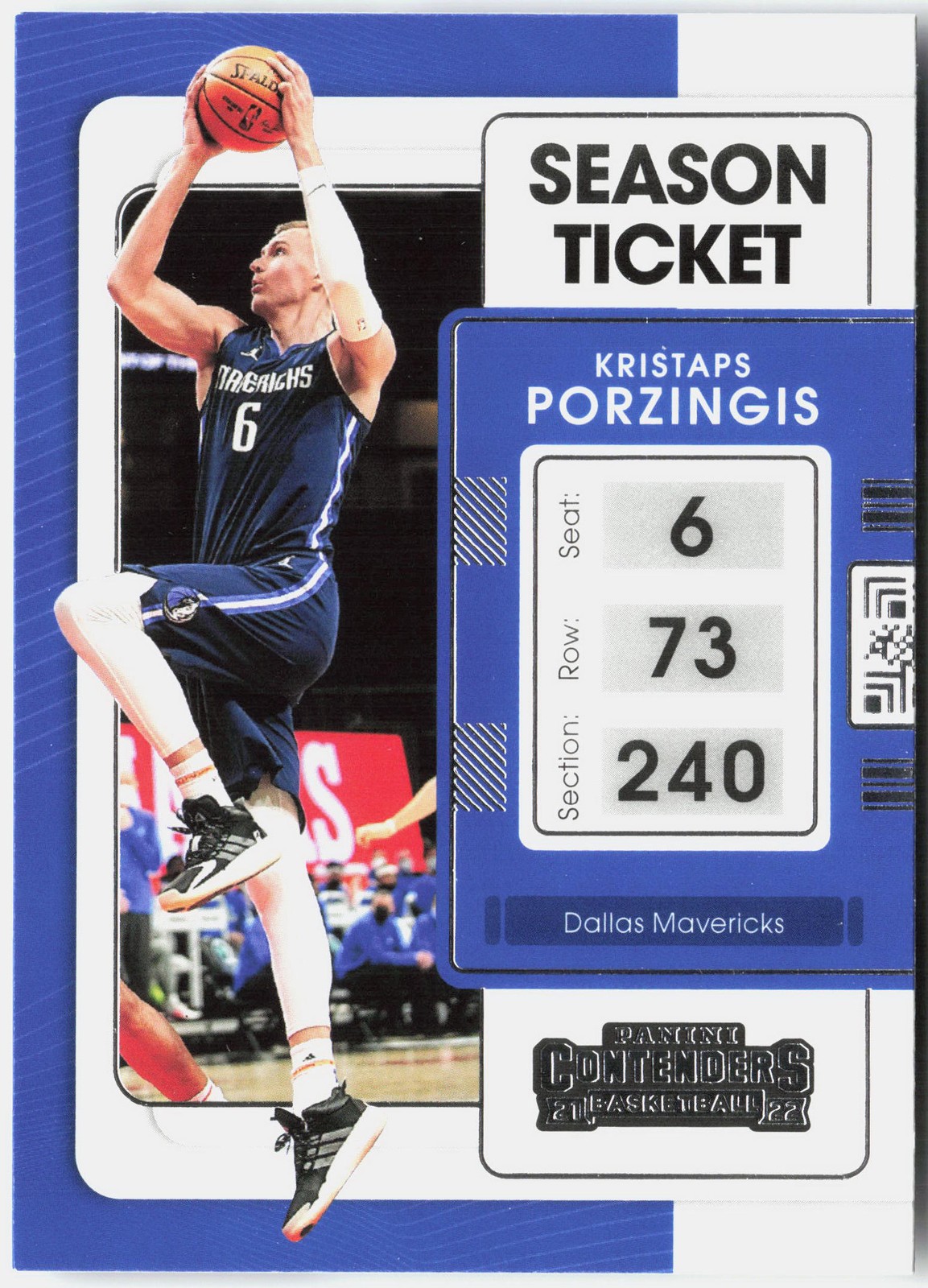 2021-22 Panini Contenders #38 Kristaps Porzingis