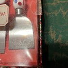 Two's Company Christmas Theme Cheese Knives Blown Glass Handles Holiday Charm — photo 5