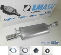 Imasaf ESD Auspuff Endtopf + Anbauteile für Audi 100 + A6 + Avant (C4) 1990-1997