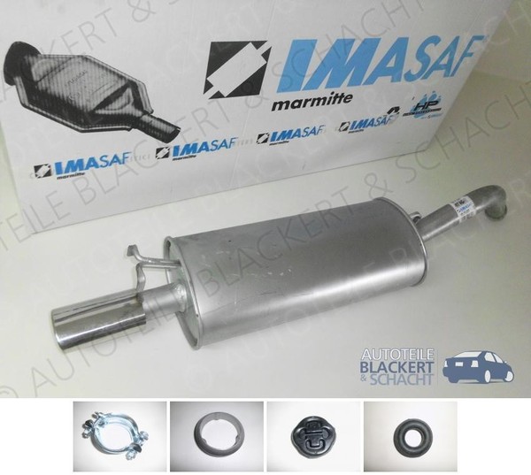 Imasaf ESD Auspuff Endtopf + Anbauteile für Audi 100 + A6 + Avant (C4) 1990-1997-image