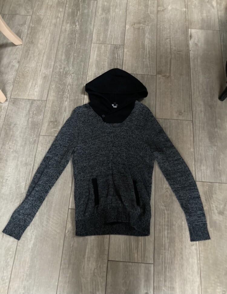 Express Sweater S Multicolor Pullover Striped Kni… - image 1