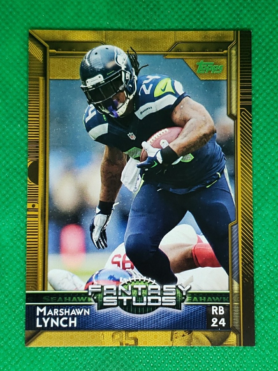 2015年  lynch. 2015 Topps - Fantasy Studs Marshawn Lynch #330 Gold /2015
