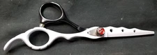 Vocoste Stainless Steel Professional Hair Cutting Scissors Black & White
